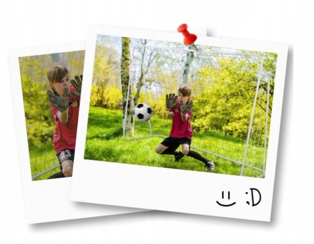 REBOUNDER BRAMKA TRENAŻER RAMA TRENINGOWA 100x100 STALOWE SŁUPKI + ŚLEDZIE Cechy dodatkowe brak