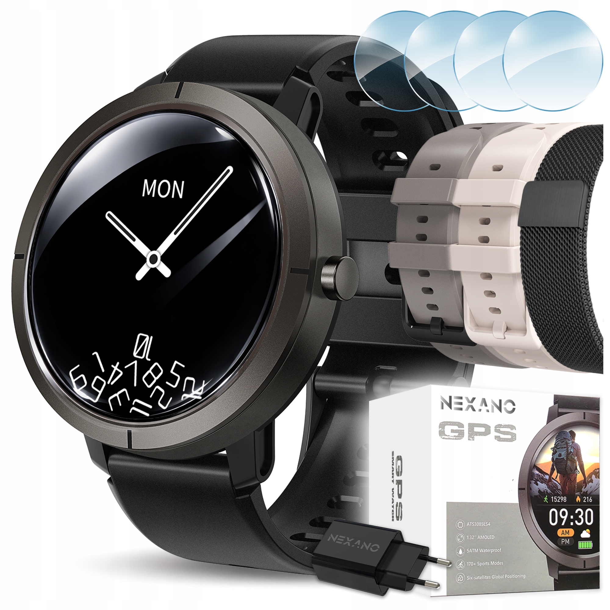 Chytré Hodinky Dámské Voděodolné Hodinky Menu Cz Gps Amoled Sport 4 Pásky