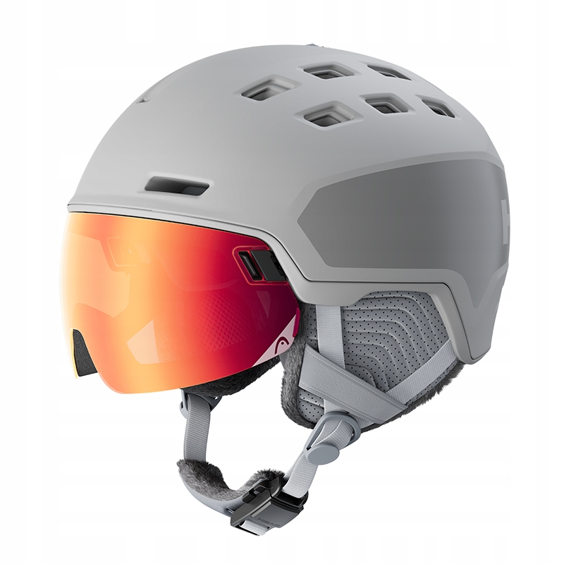 Lyžařská přilba Head Rachel Pro šedá M/L (56-59 cm) sklo S2