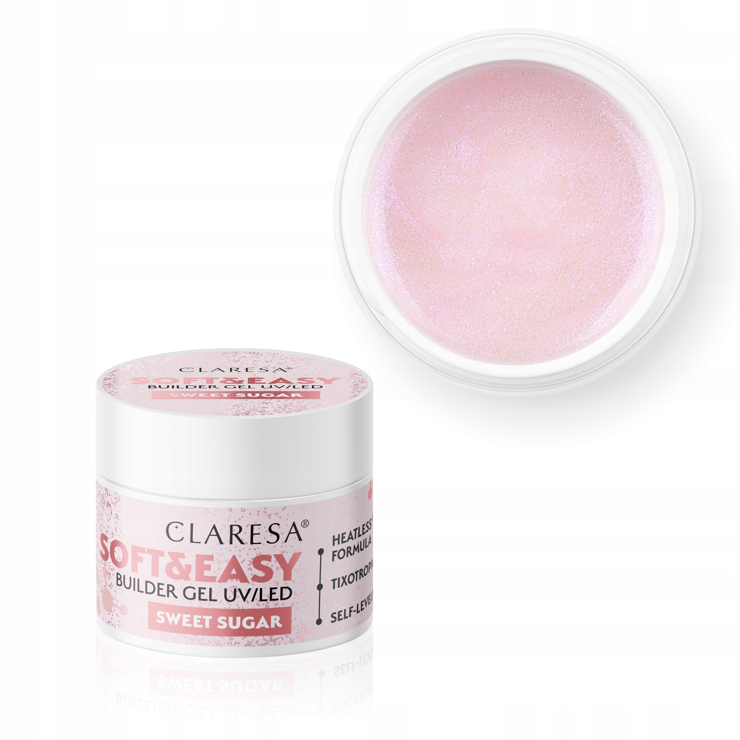 CLARESA stavebný gél Soft&Easy gel Sweet Sugar 12g