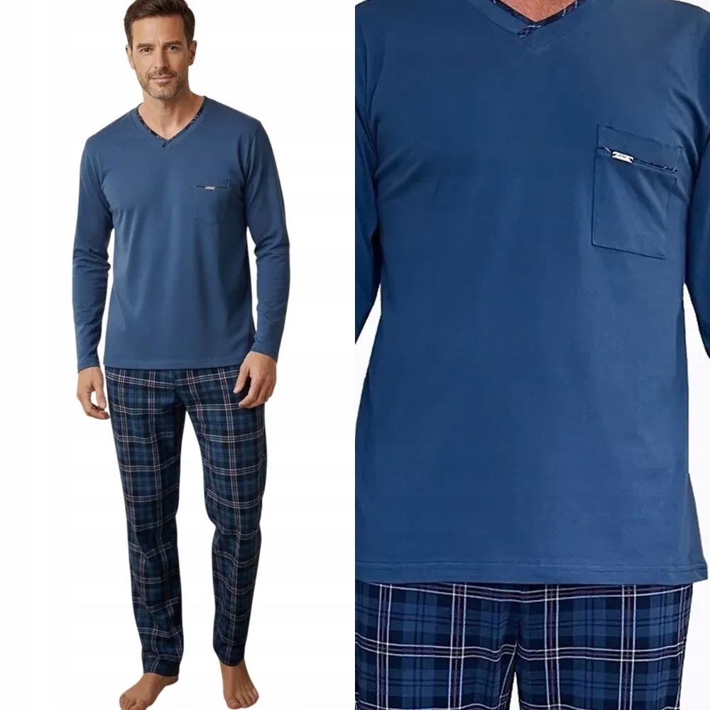 Pánské Pyžamo Cornette 122 Victor M 46 Tmavě modrá