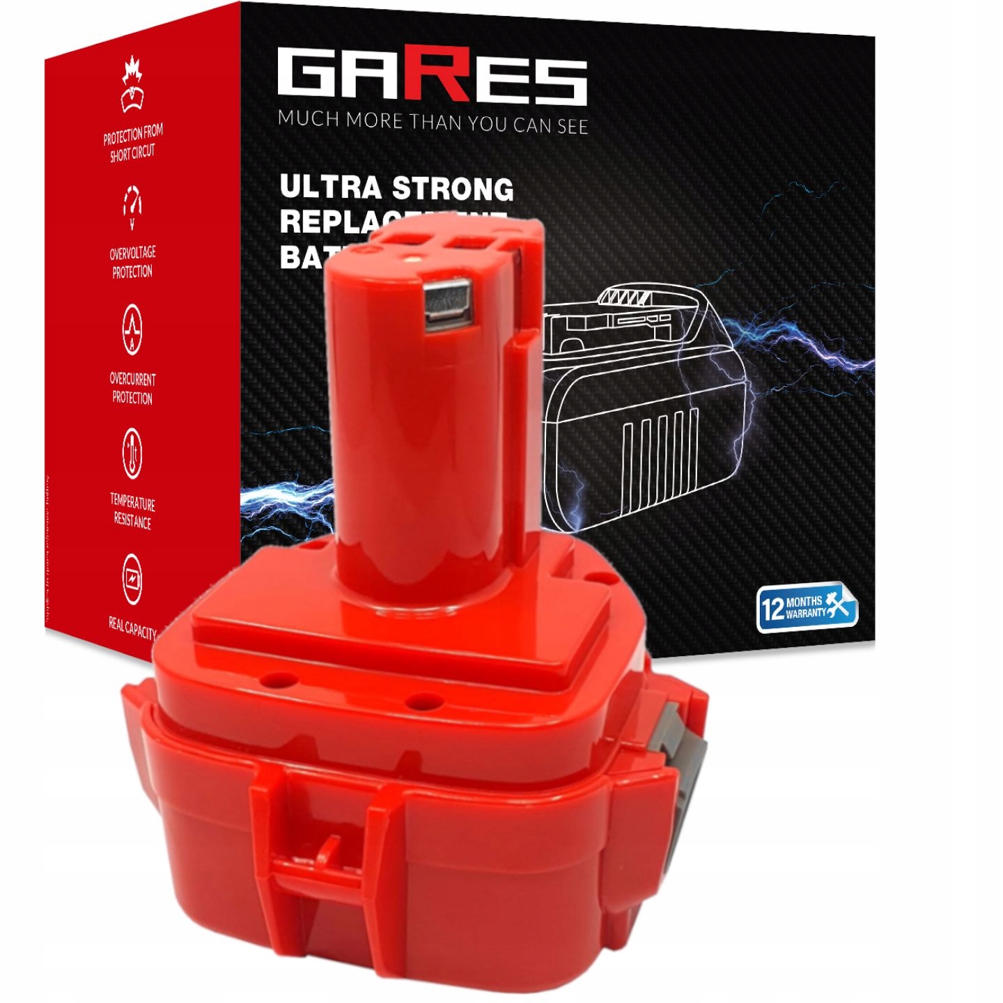 Akumulátor pro Makita 8270DWALE UB120DWA 6217D 12V 2Ah