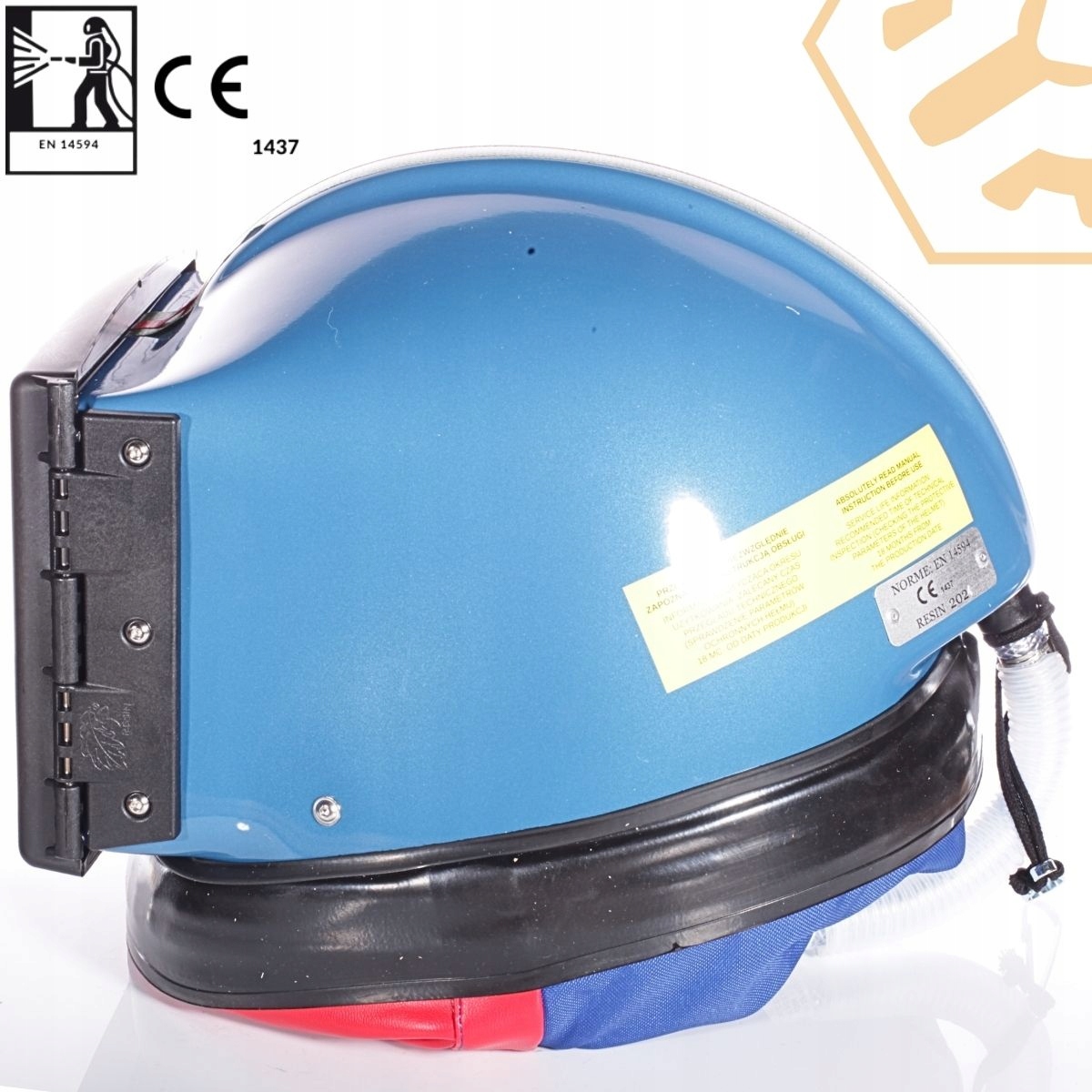 hełm do piaskowania RES-3 ochronny z fartuchem do piaskarki śrutowania Rodzaj inna