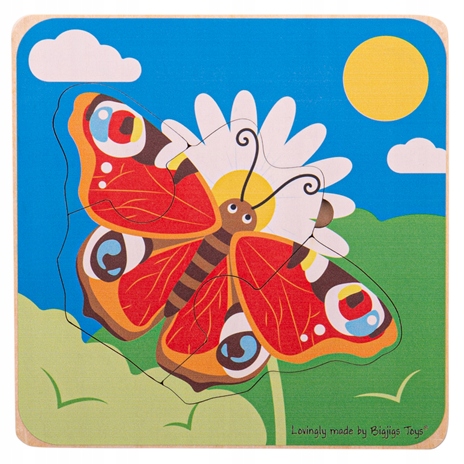 

Bigjigs: puzzle warstwowe - cykl życia Motyla