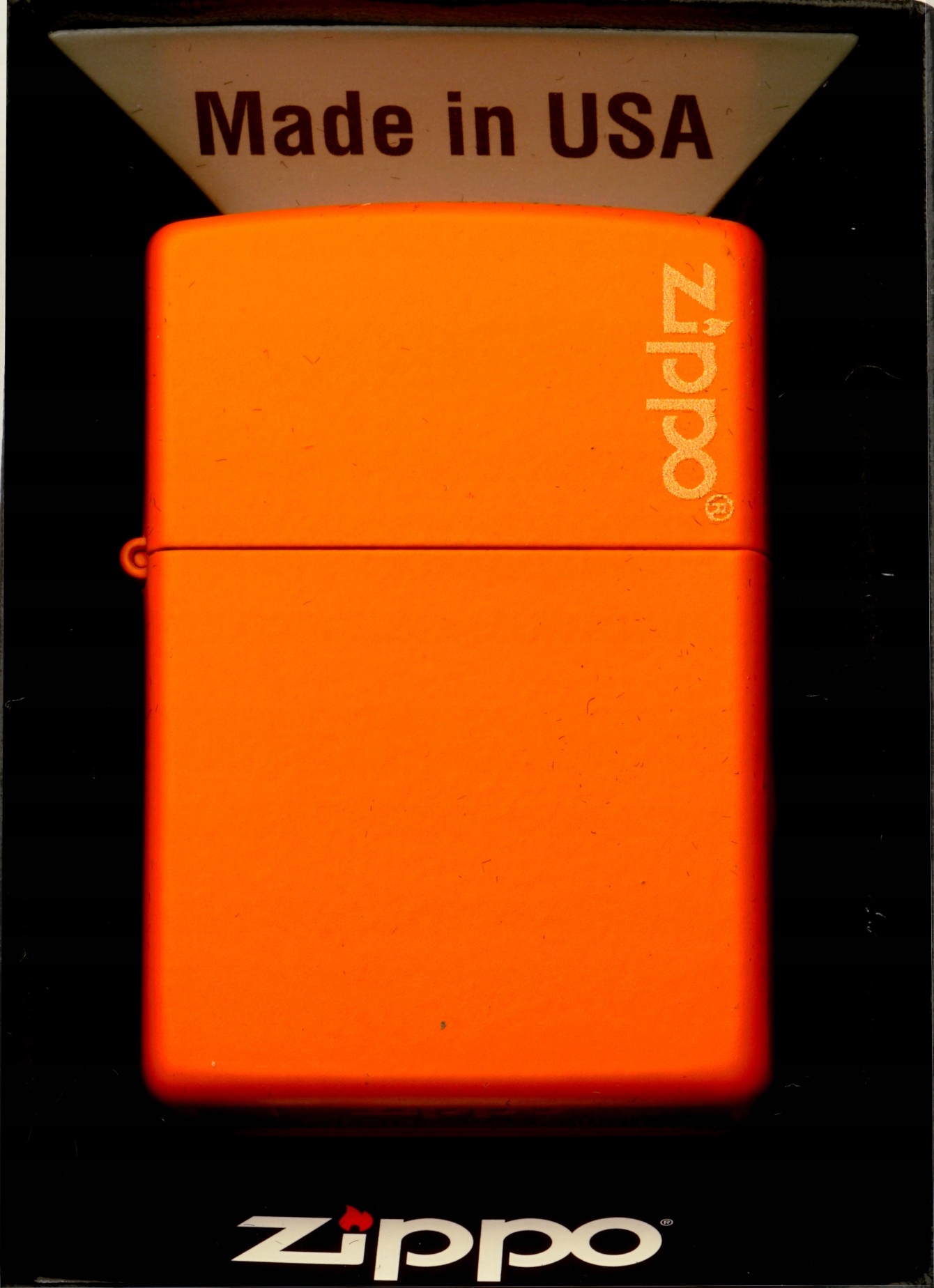Zestaw ZIPPO ORANGE MATTE LOGO prezentowy*nr1 Stan opakowania oryginalne