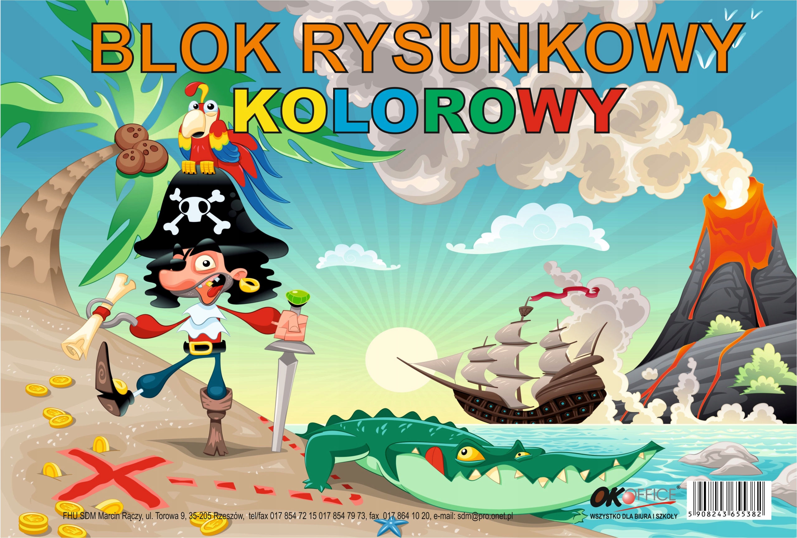 Blok Rysunkowy A4 Kolor EAN (GTIN) 5908243655382