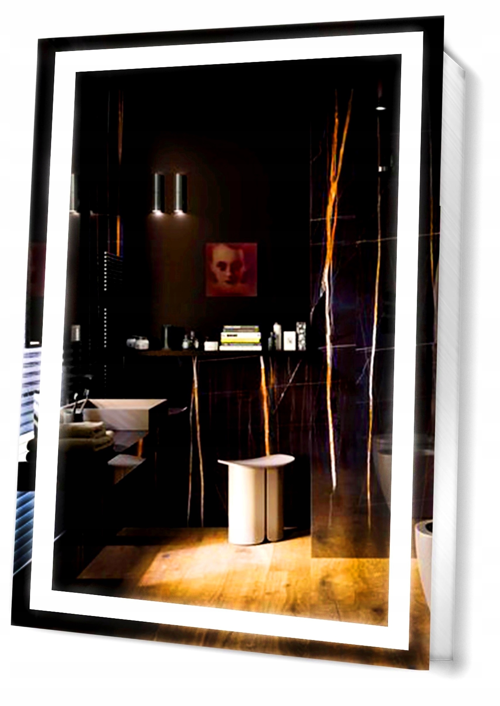 

Lustro Led Podświetlane Ledowe Glamour 70X100