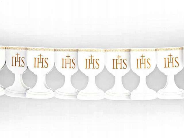 GIRLANDA KOMUNIJNA biała, 3 metry IHS dekoracja