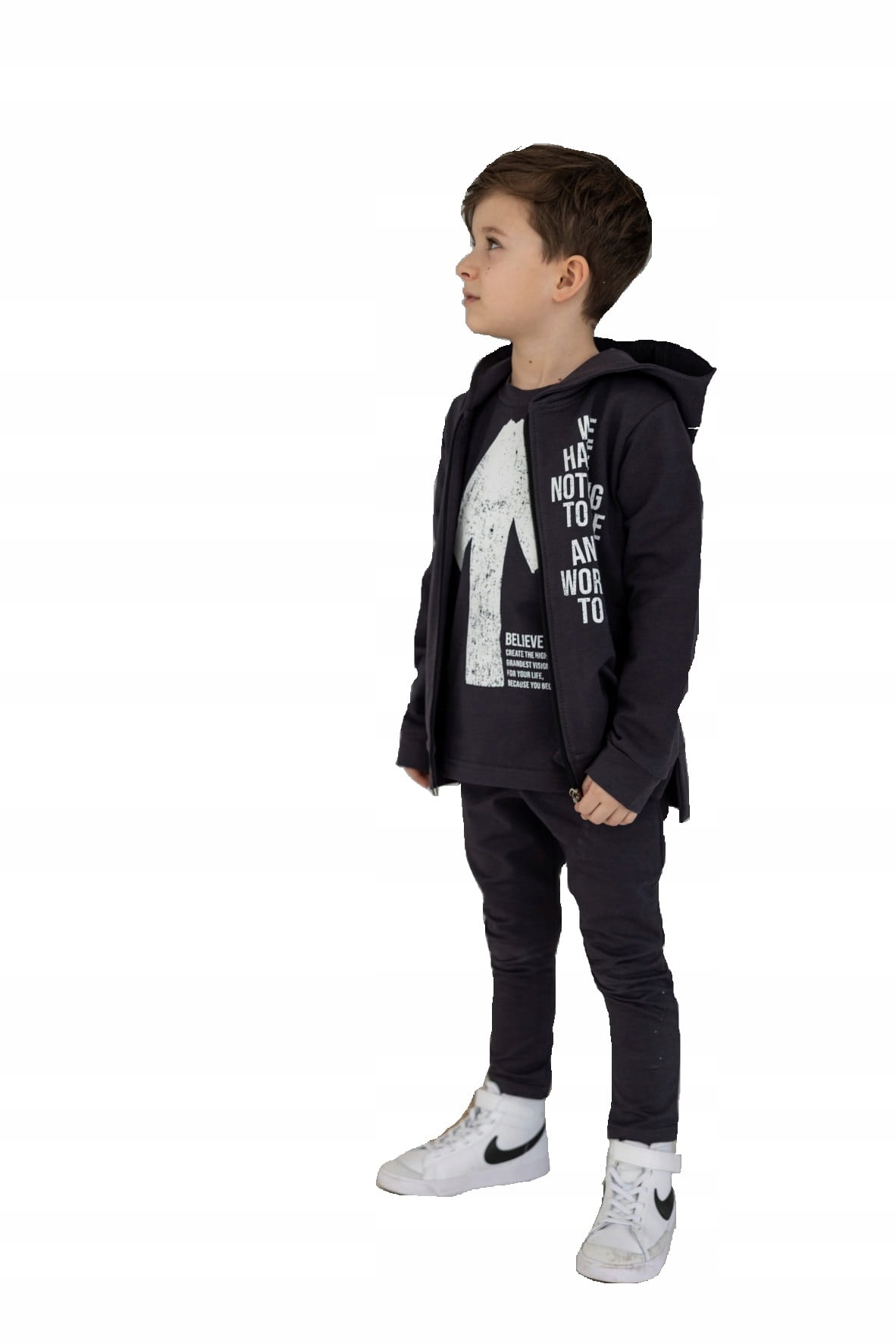 

Grafitowe spodnie basic All For Kids 116/122