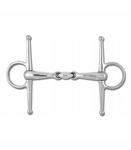 Wędzidło Waldhausen z wąsami 2 x łam.16mm 13,5 cm.
