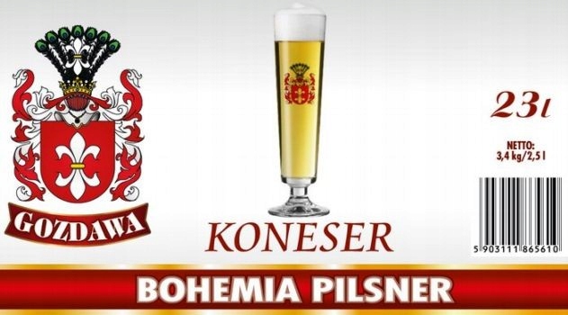 Levně Pivní pivo Koneser Bohemia Pilsner