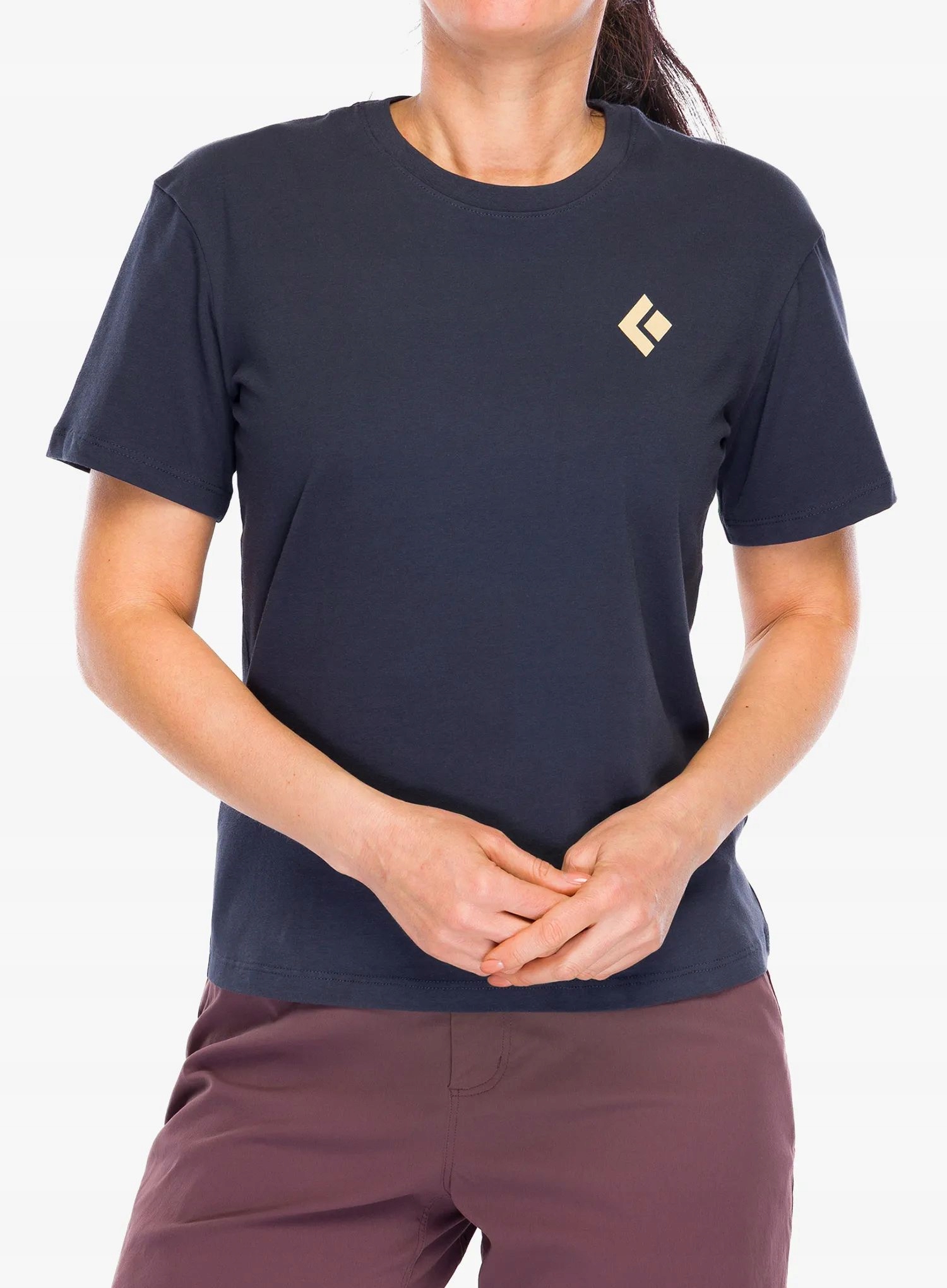 Dámské bavlněné tričko Black Diamond Heritage Badge Ss Tee Charcoal M