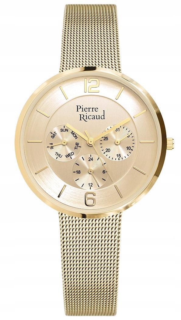 Nové Originální dámské hodinky Pierre Ricaud P22023.1151QF zlaté