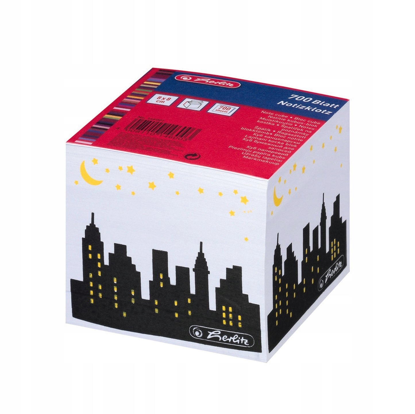 

Notes kostka klejona 700 kartek, 8x8x7cm, Herlitz