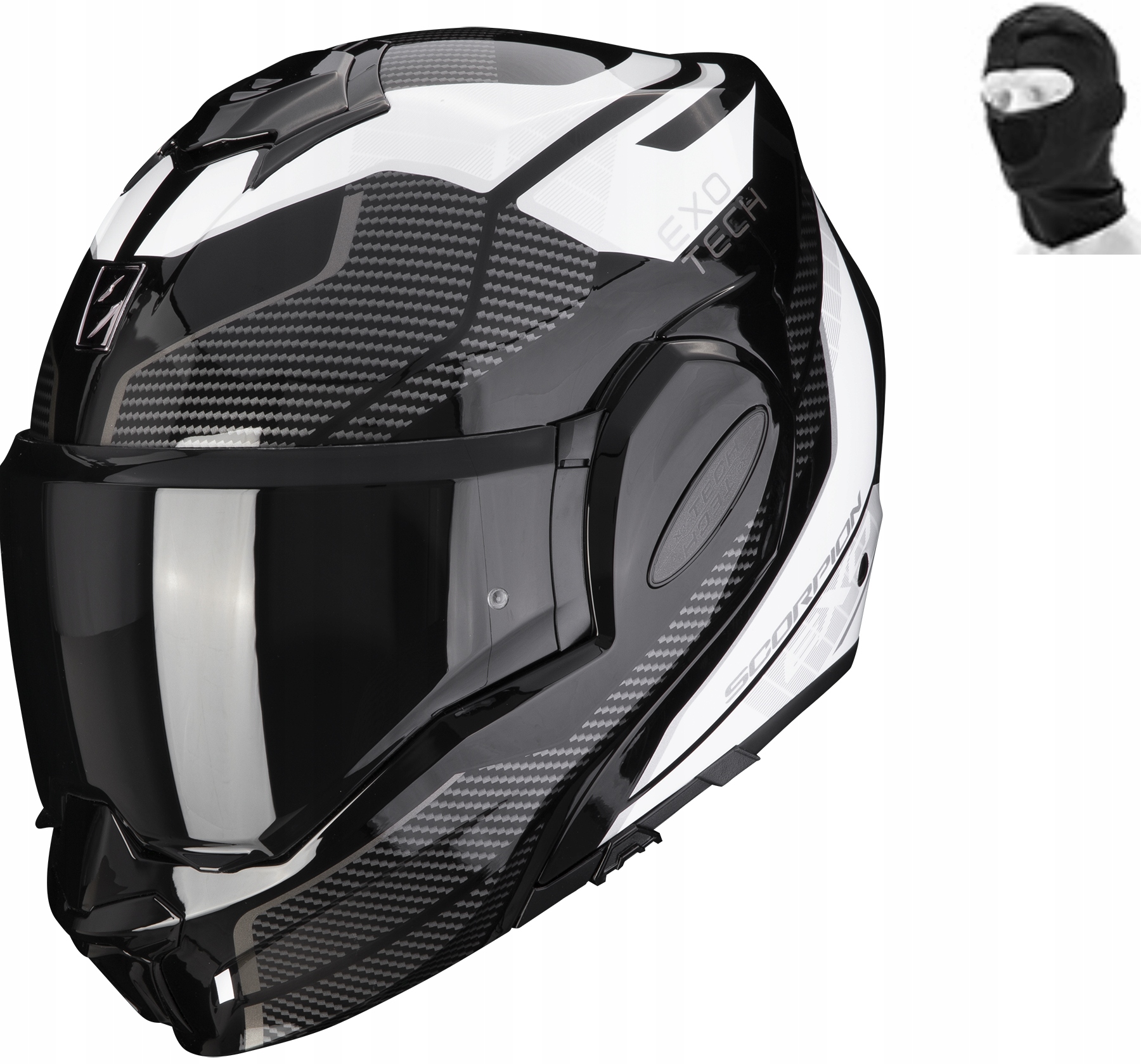 Kask SCORPION KASK EXO-TECH ANIMO BLACK WHITE L