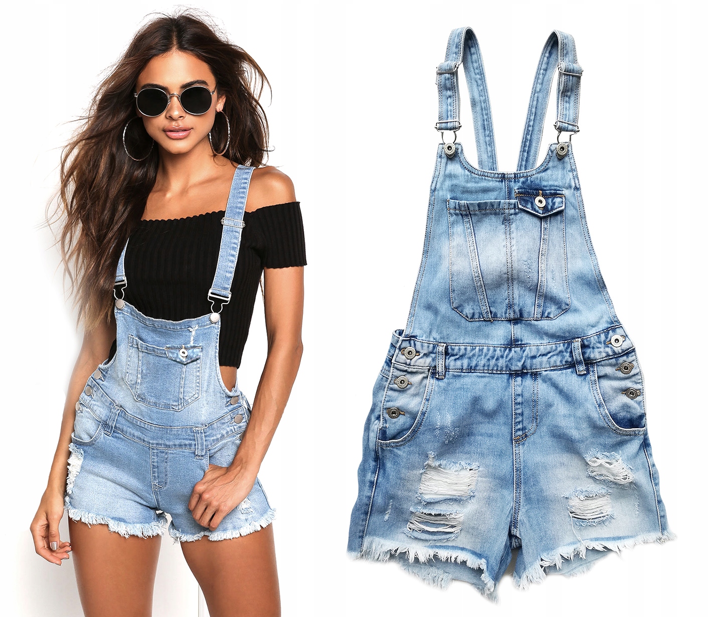 Kraťasy Mom Fit Jeans Šortky