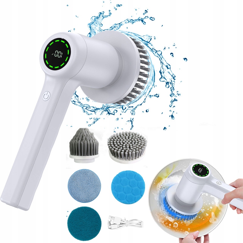 Levně 6 V 1 Elektrický Čisticí Kartáč Pro Čištění Rotačních Mopů, Silný