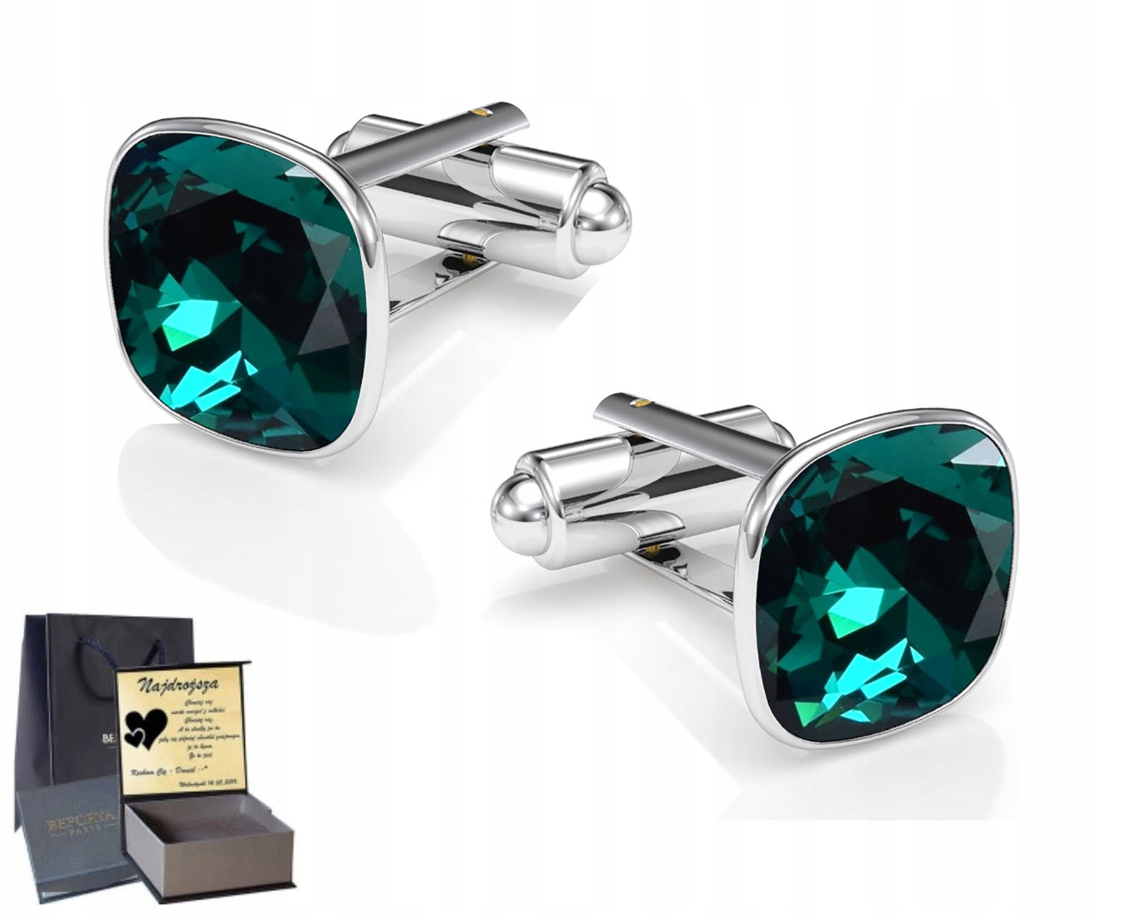 Zlatý komplet stříbrných šperků 925 jako Dárek Gravírování Náhrdelník Náušnice