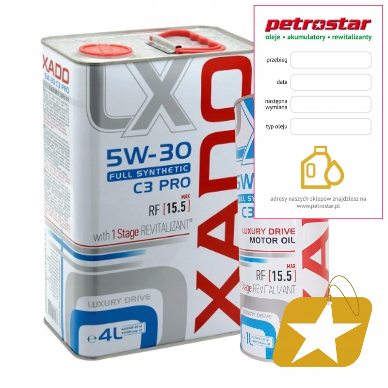 XADO LUXURY DRIVE 5W30 + 1STAGE REVITALIZANT 5L