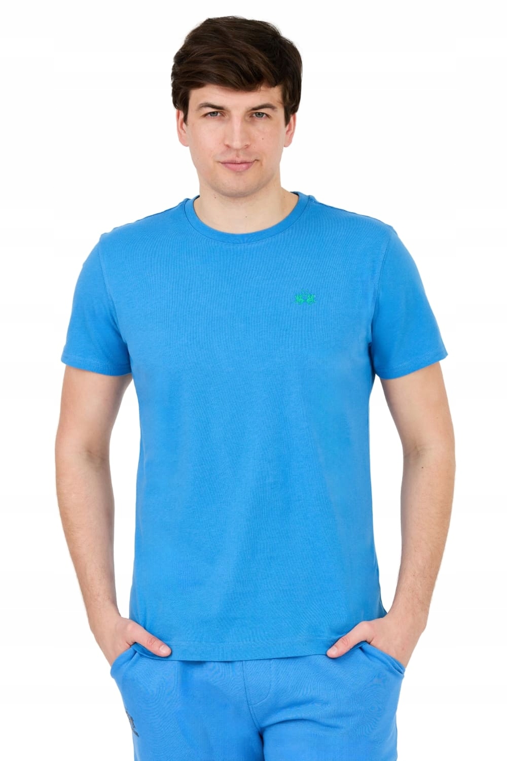 La Martina Modré tričko s malým logem XL