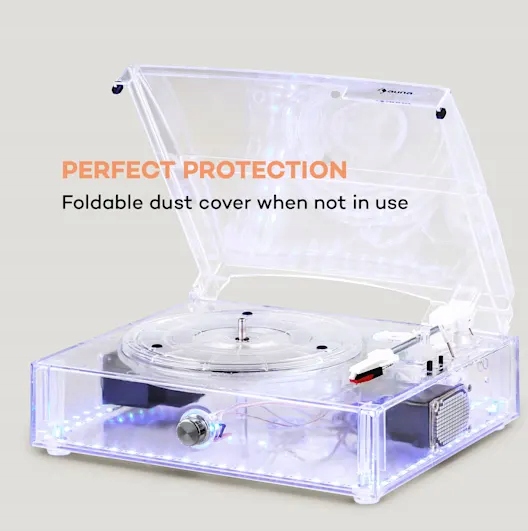 Auna 10035573 gramofon ClearTech BT Napęd paskowy