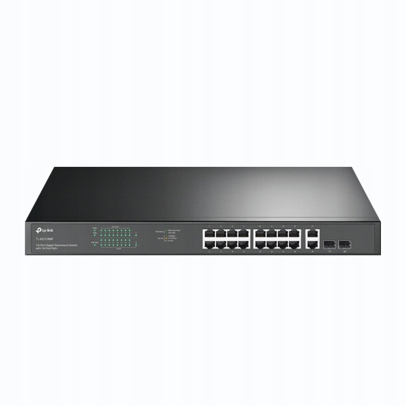 TP-Link TL-SG1218MP 16xGb 250W Poe+ 2xGb nonPOE, 2xSFP Cctv switch