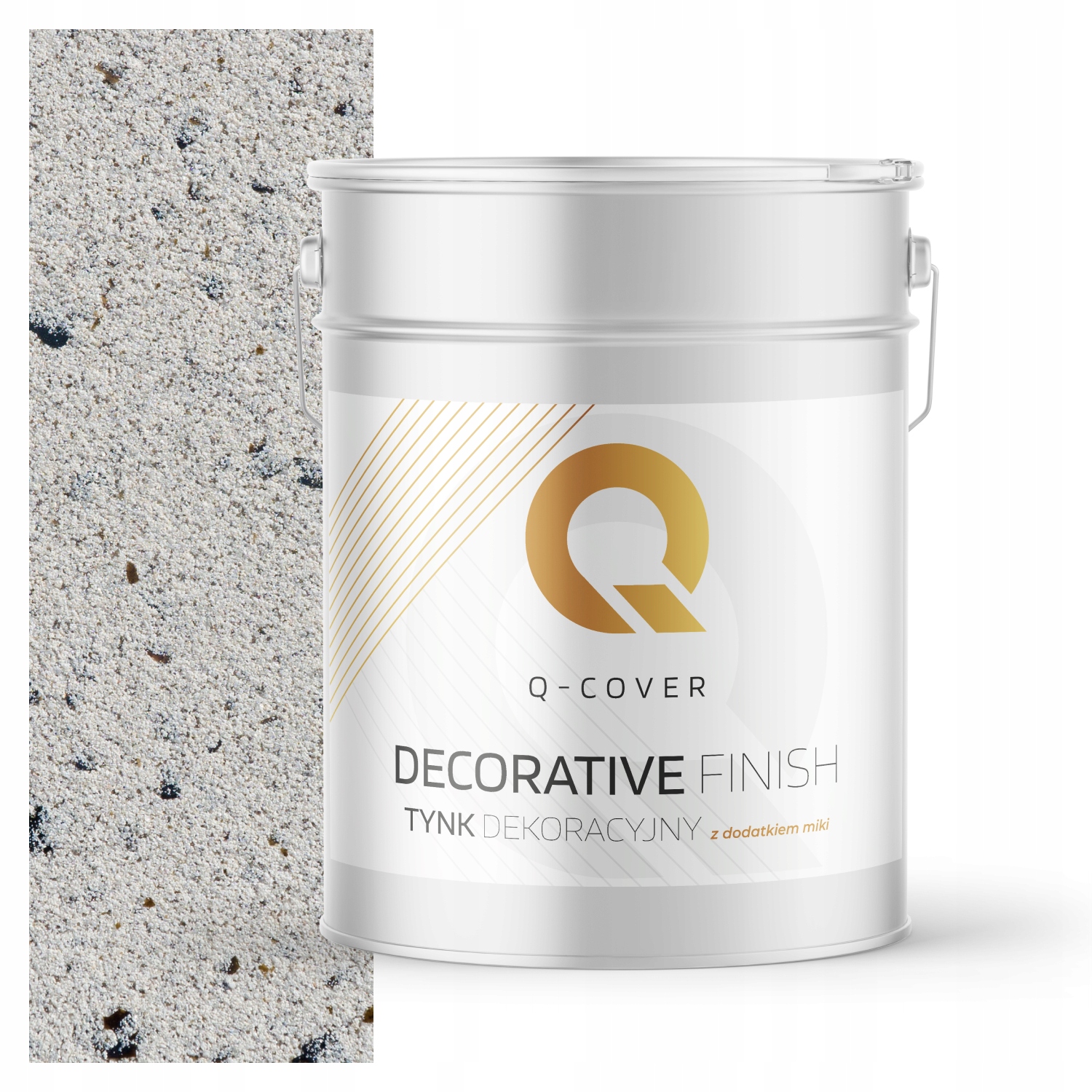 Dekorativní Omítka Barva Šedá Světlá S Černou Mikou D902 15kg Premium