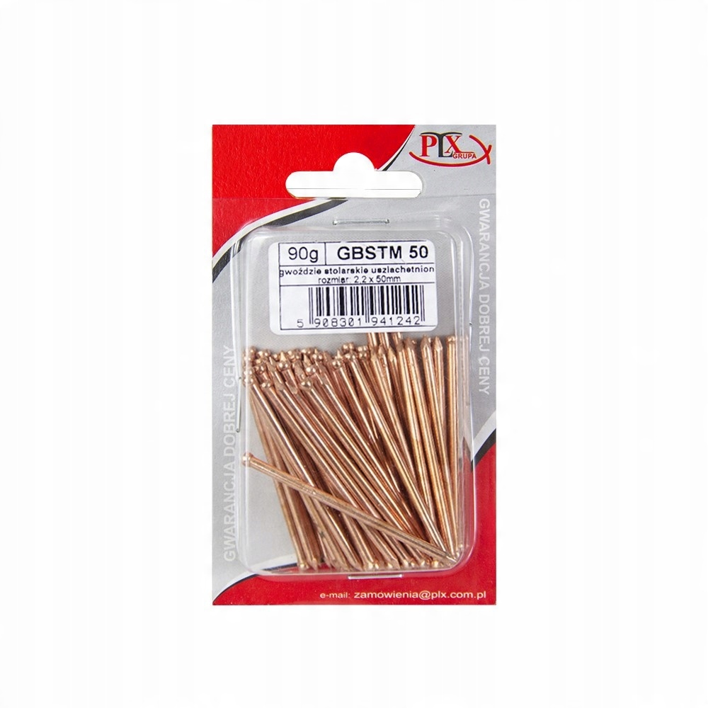 

Gwoździe stolarskie 2,2x50 uszlachetnione (90g)