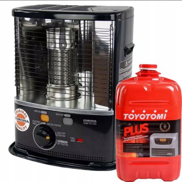 Petrolejová knôtová pec Corona Rx 3085 3,0 kW do 45 m2 Nafta Toyotomi 20 l