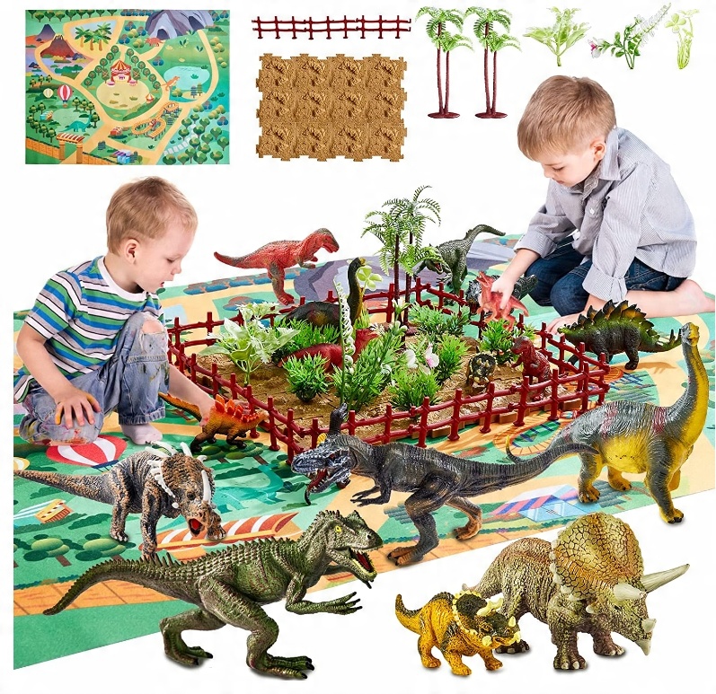 

Mata Z Figurkami Dinozaurów Park Jurajski T-rex