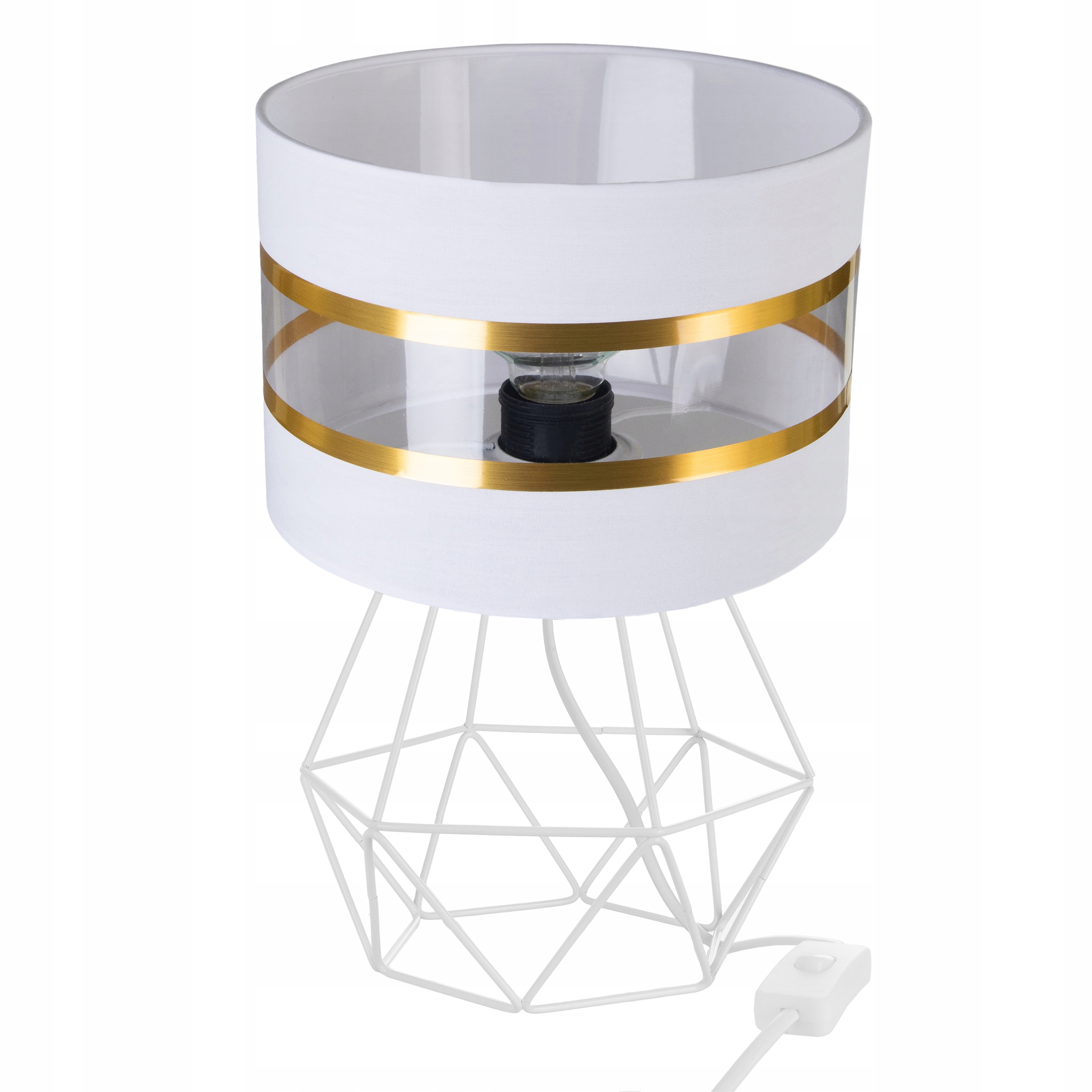 LAMPKA NOCNA STOŁOWA BIURKOWA NOWOCZESNA ABAŻUR