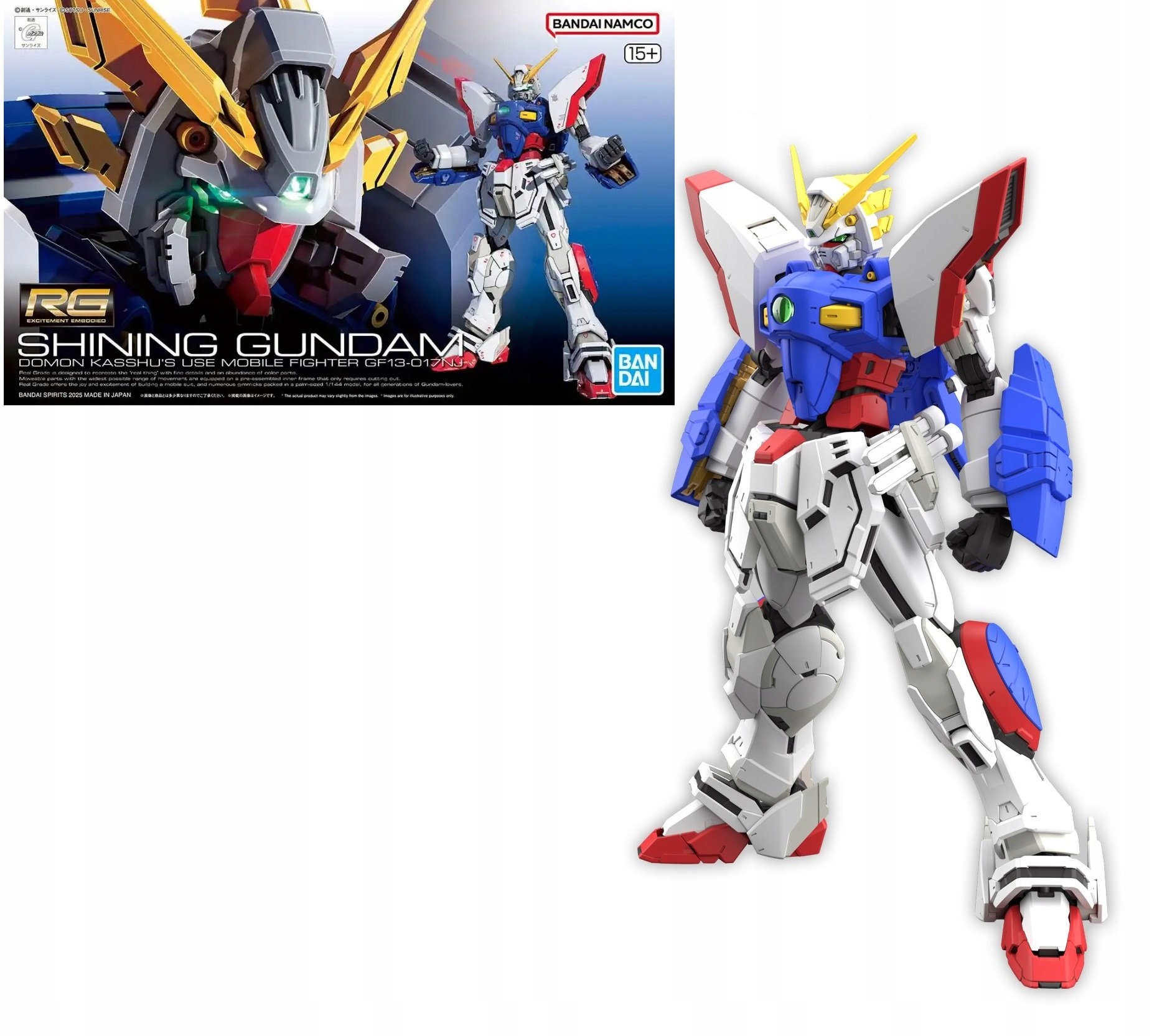 Gundam Rg 1/44 Shining Gundam Model Kit