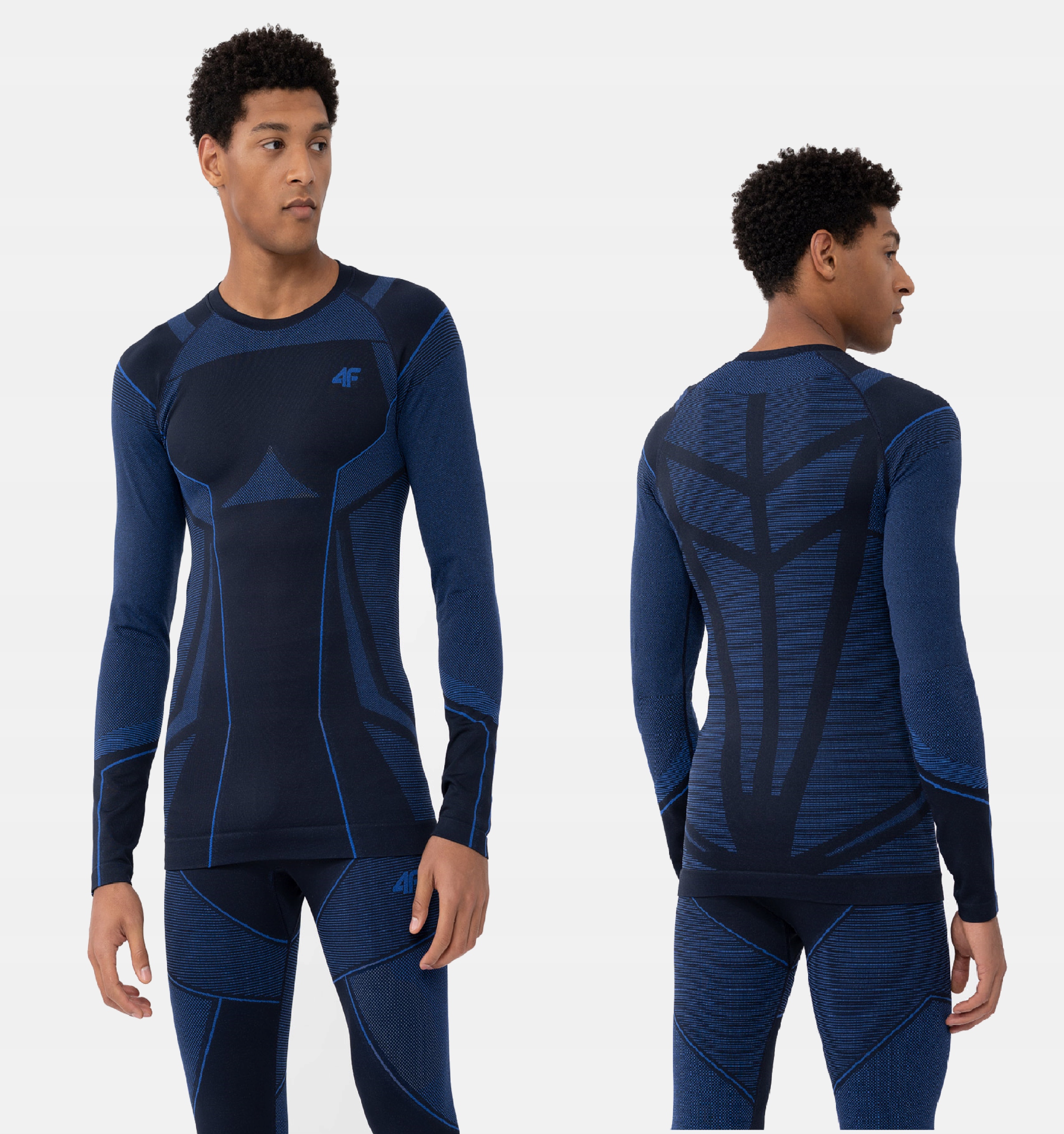 BIELIZNA TERMOAKTYWNA MĘSKA 4F BEZSZWOWA ZESTAW KOMPLET DÓŁ GÓRA Materiał dominujący Poliamid