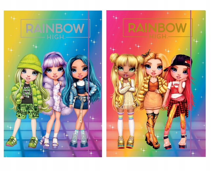 

Teczka z gumką A4 szkolna Rainbow High Astra