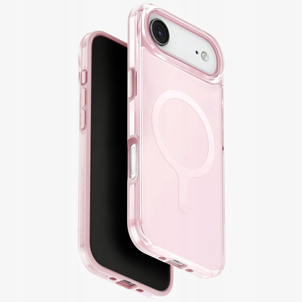 Pouzdro Uniq Clario pro iPhone Air Magclick Charging, růžové