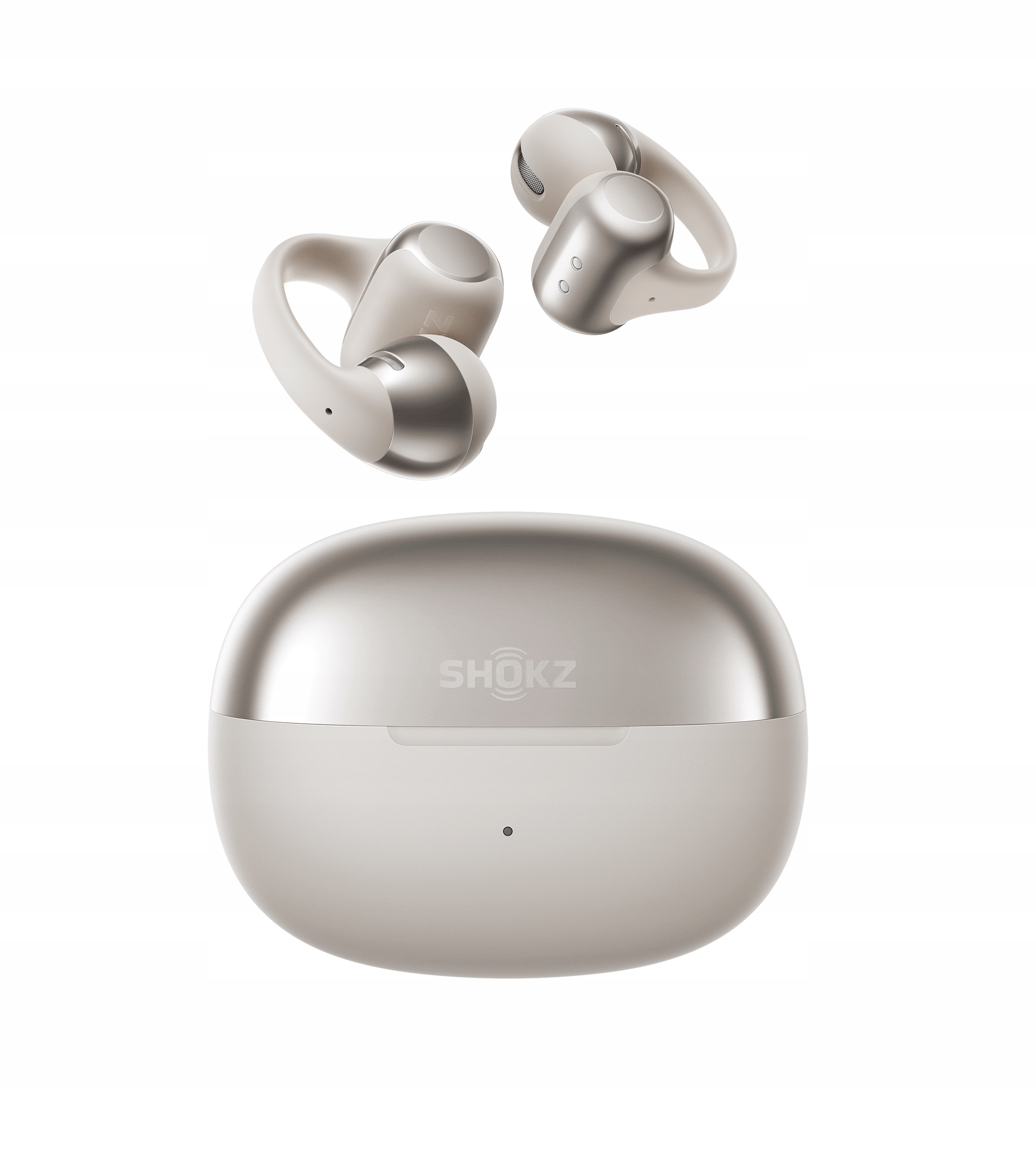 Bezdrátová titanová sluchátka s otevřenou konstrukcí Shokz OpenDots One Grey 6.5g 40h