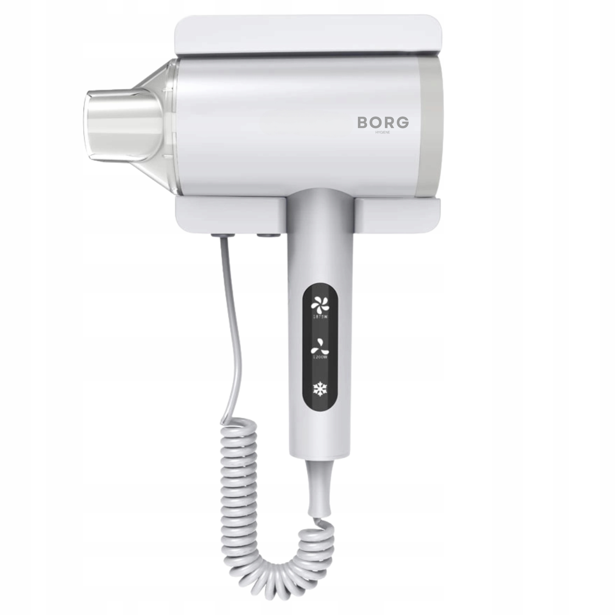 Suszarka do włosów Hotelowa z uchwytem Mocna 1875W Leste biała Borg Hygiene