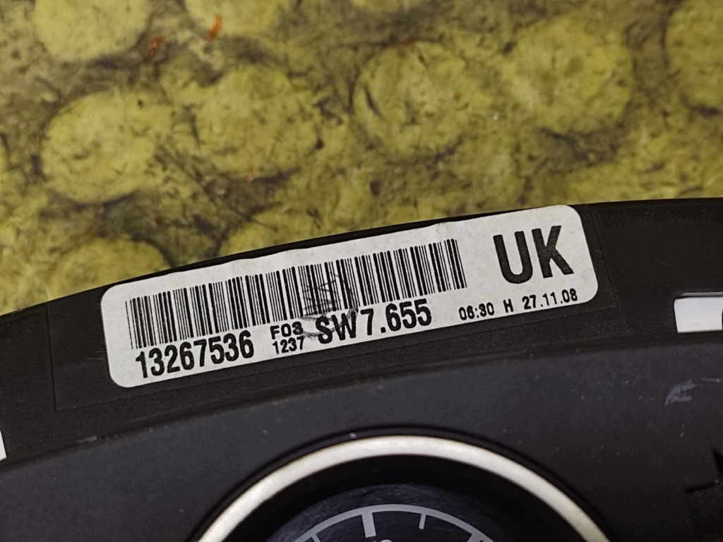 OPEL ZAFIRA B dials 13267536UK
