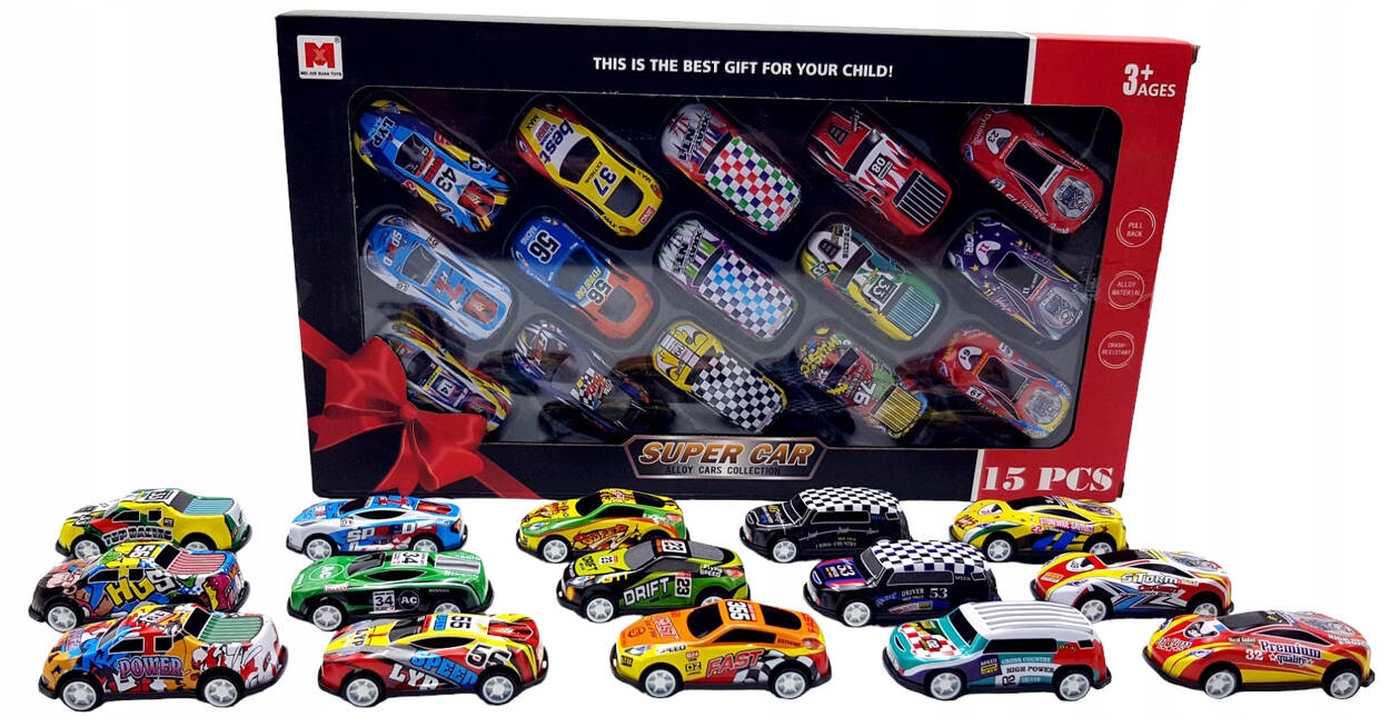 RESORAKI z napędem ZESTAW AUTEK SAMOCHODÓW AUTA Skala 1:64