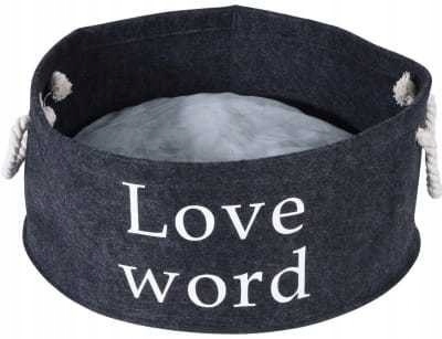 Levně Pelíšek pro kočky psa Love Word 40x18 cm