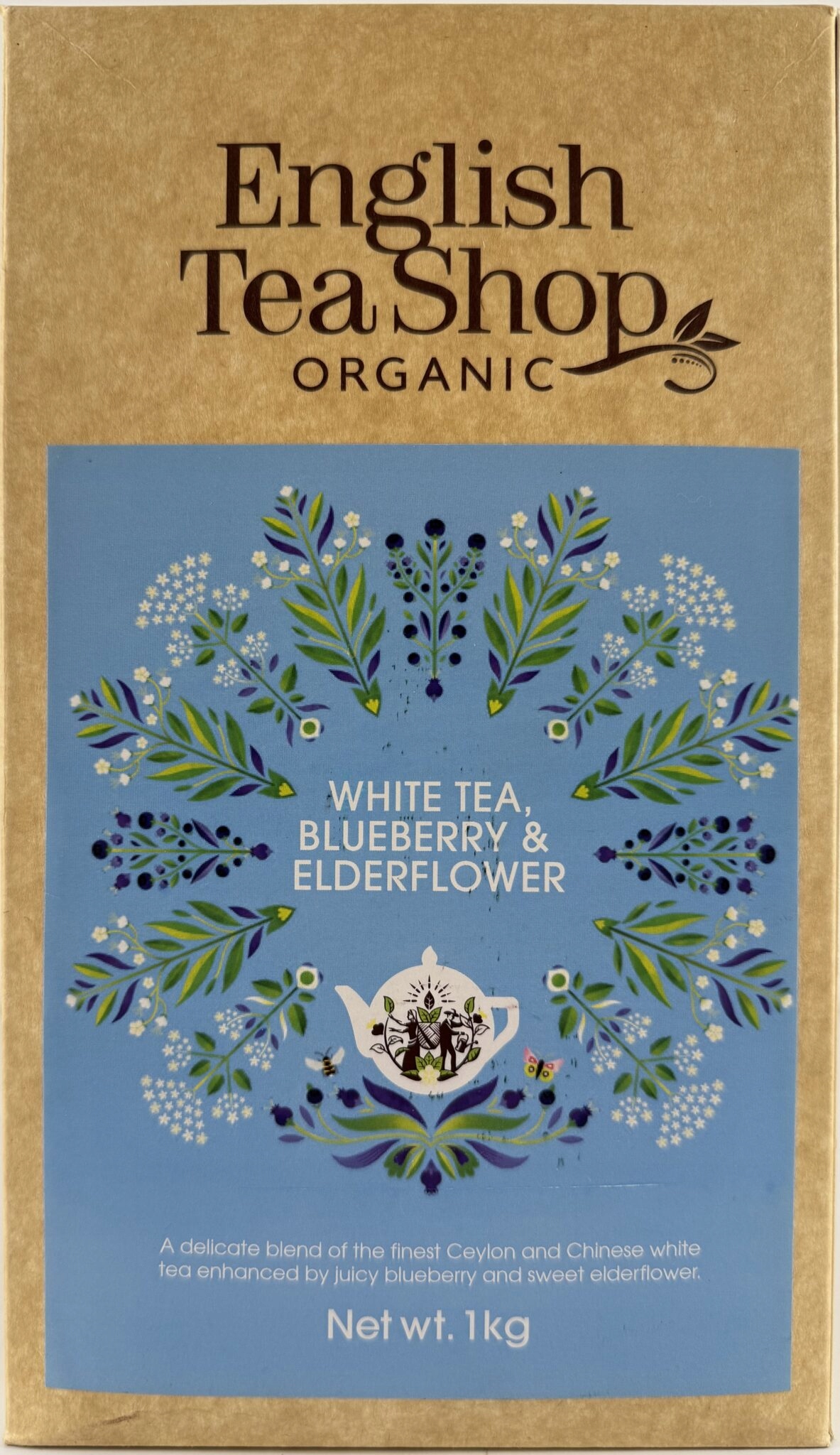 Levně White Tea, Blueberry & Elderflower 1 kg – Čaj Bio