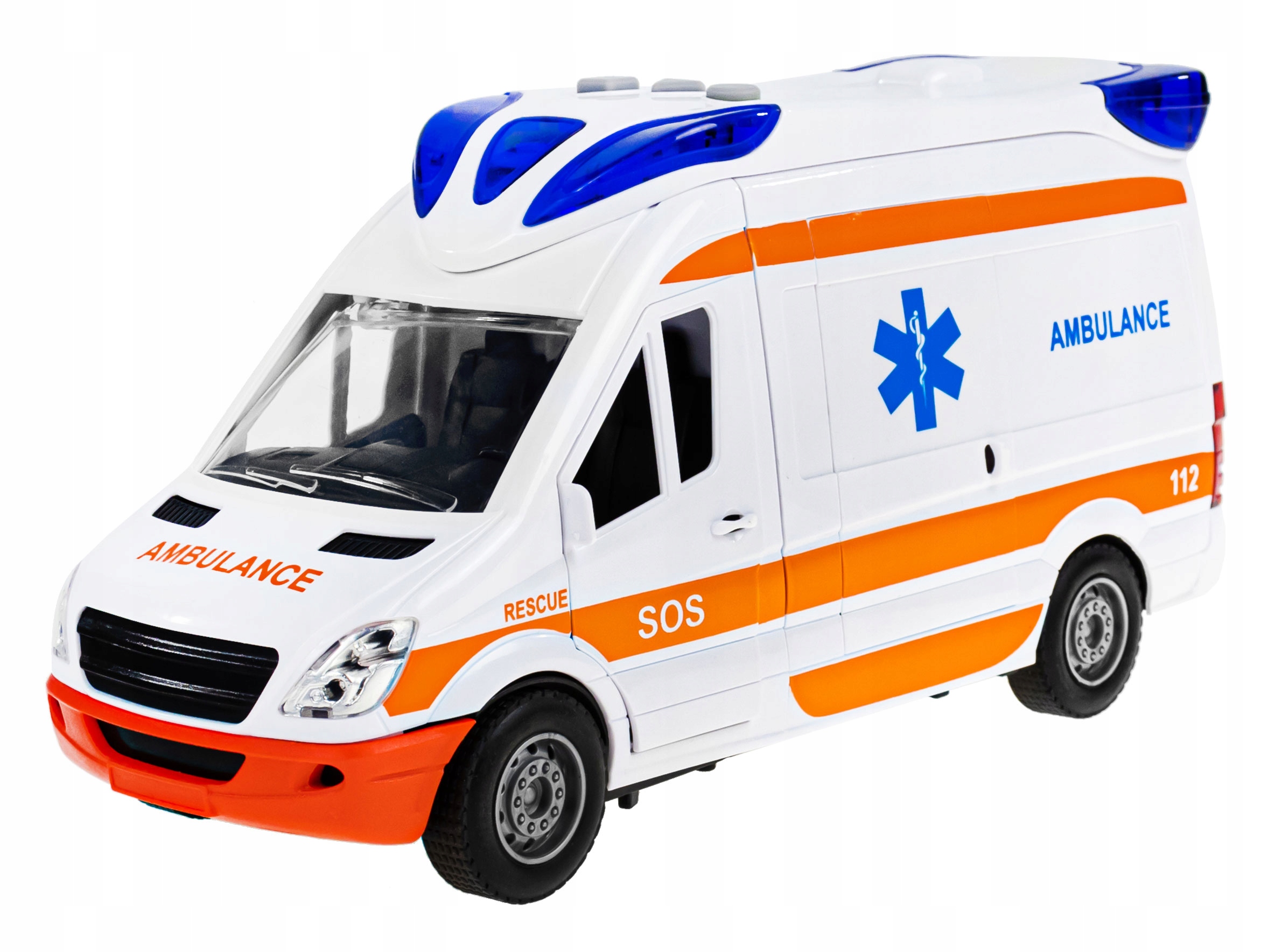 KARETKA AMBULANS DLA DZIECI POGOTOWIE NAPĘD ŚWIATŁO DŹWIĘK AUTO + NOSZE Rodzaj pojazdu ambulans