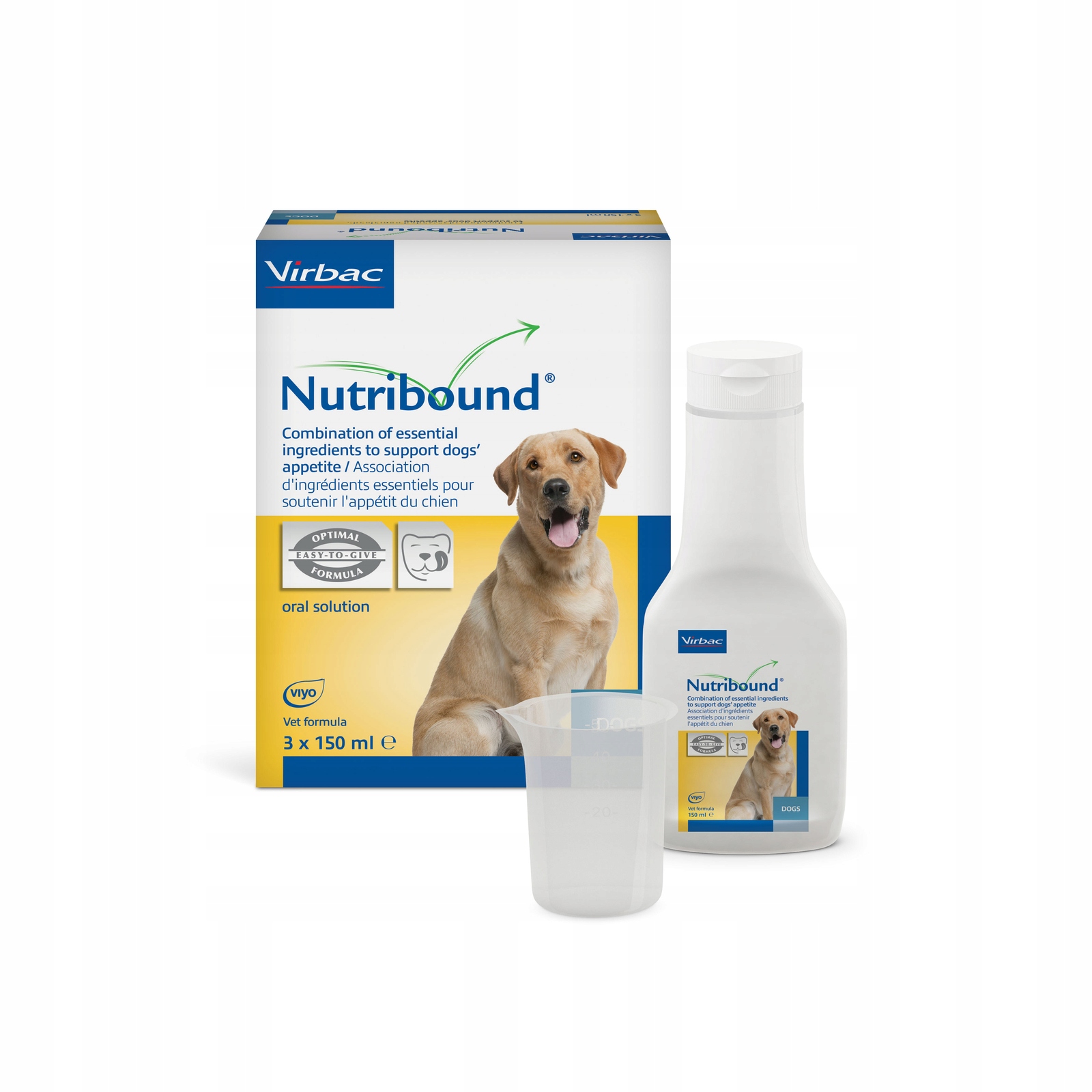 Virbac Nutribound Roztwór doustny dla psów w czasie rekonwalescencji 3x150m
