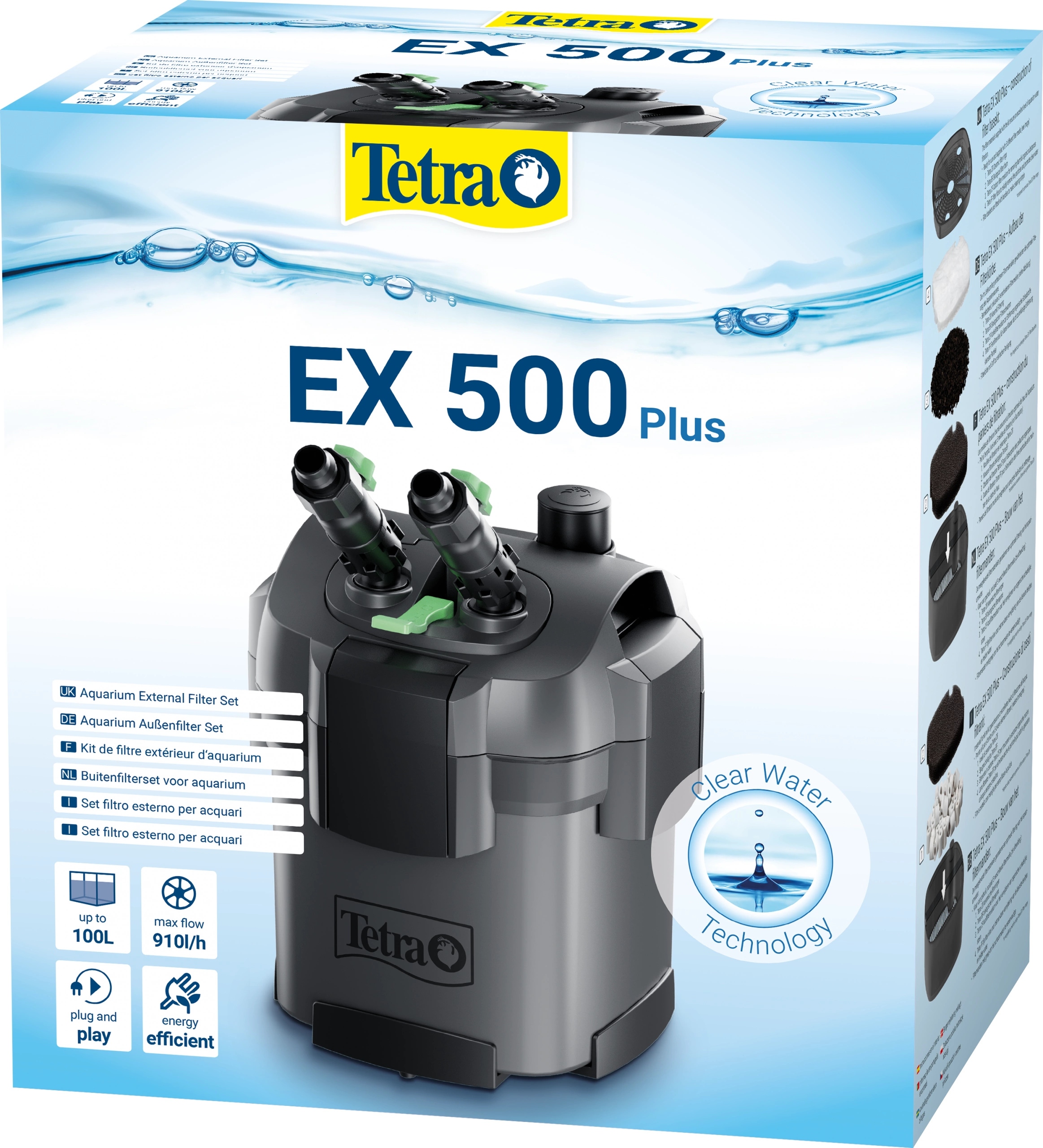 Levně Tetra Ex 500 plus vnější filtr – méně než 100 l