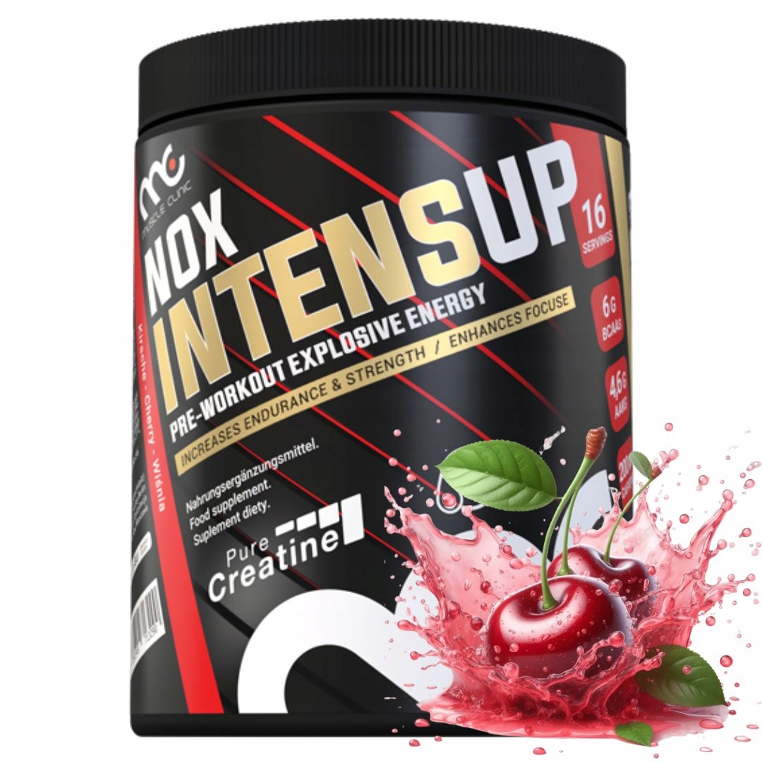 Muscle Clinic IntenseUp 640g pretrenigovka preworkout pumpa pro stimulaci