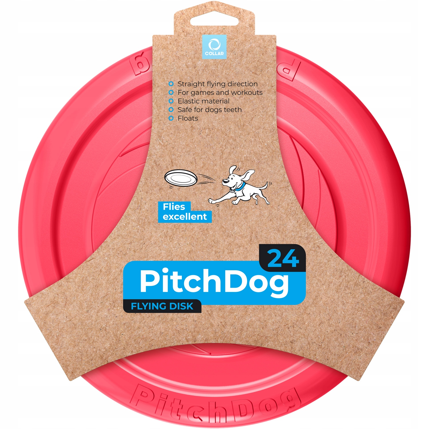 

PitchDog zabawka, latający dysk, 24 cm, Różowy