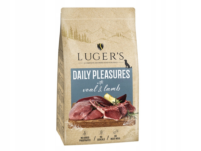 Karma dla psa suszona Luger's Daily Pleasures Cielęcina i Jagnięcina 9 kg
