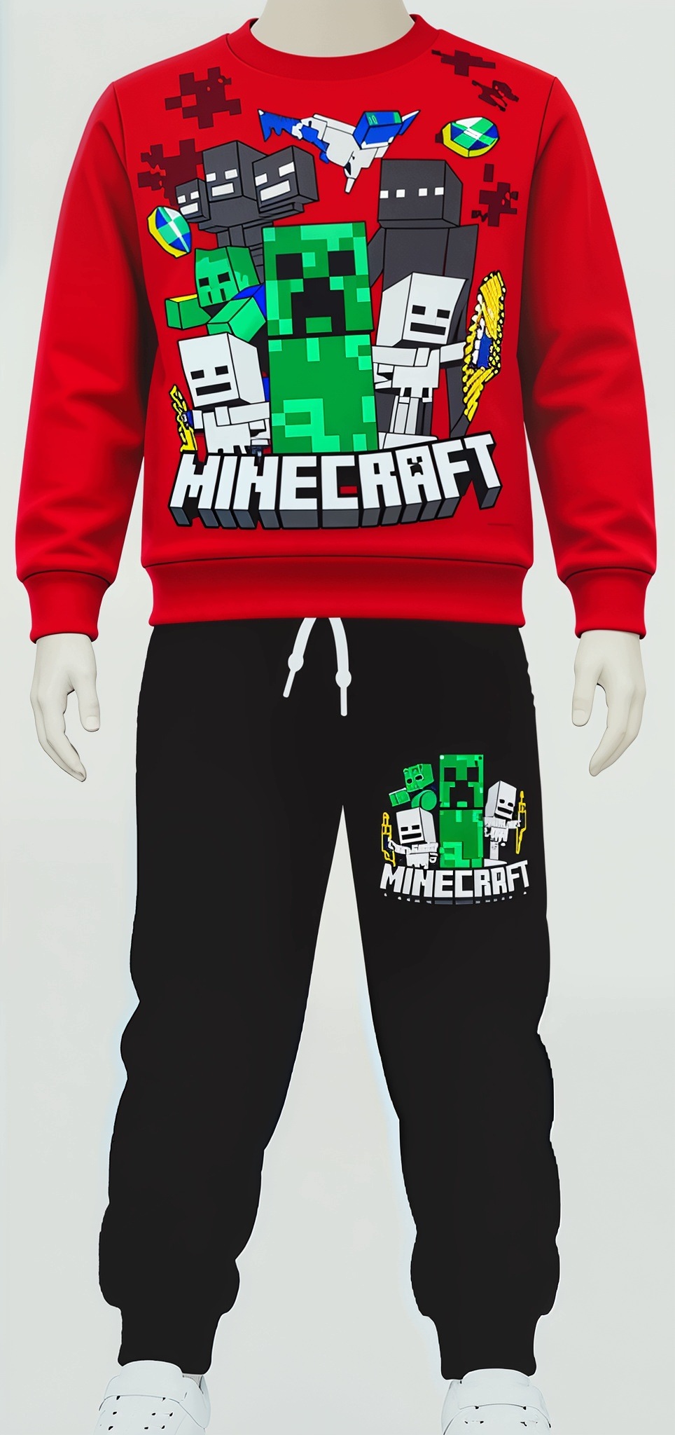 Dres minecraft 122 bluza spodnie komplet