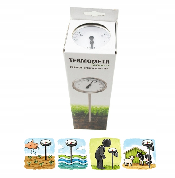 Termometr Farmera Rolniczy Do Gleby Powietrza