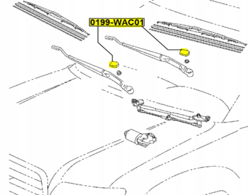 ZAŚLEPKA WYCIERACZEK PRZÓD TOYOTA AURIS Producent części Febest
